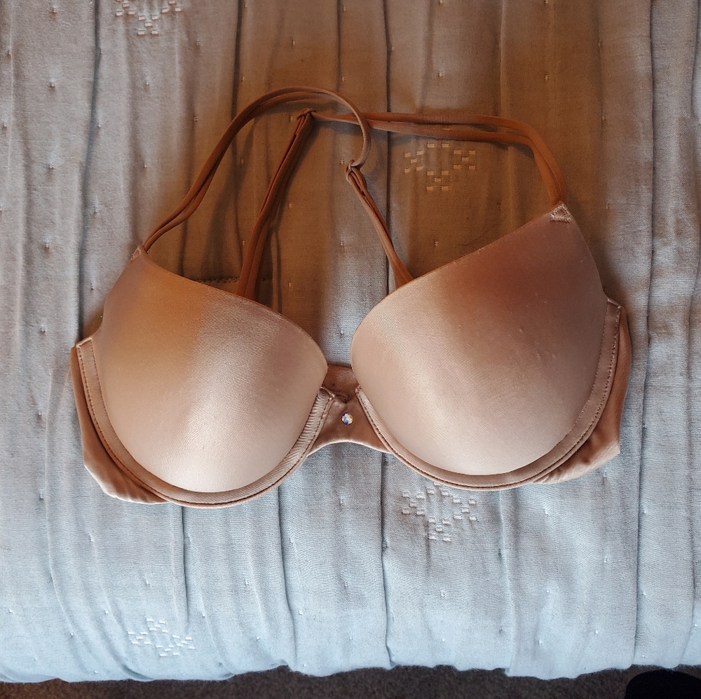 Nude Victoria's Secret Convertible Demi Bra